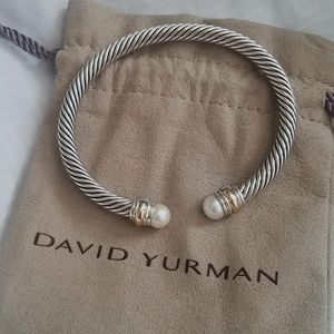 🕛SALE🕛 David Yurman 5mm Pearl 14k Gold Sterling